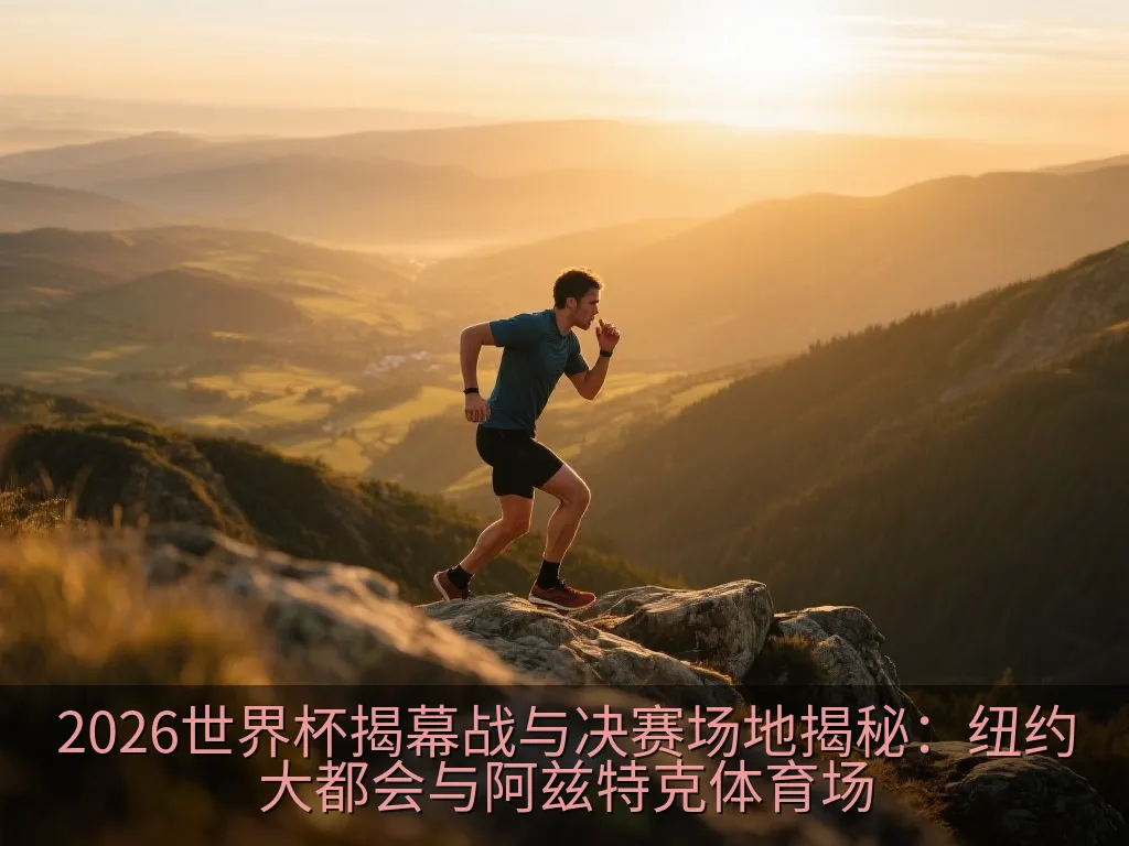 黄昏时分，一座极具现代科技感的巨型体育场外观，流线型金属质感